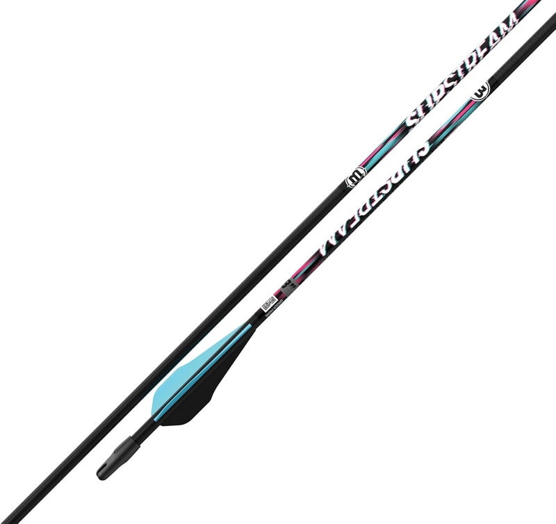 Barnett Slipstream Youth Archery Fiberglass Arrows - 3 Pack, 28 Inch Youth Arrows for Under 40lb Draw Weights - Perfect for Young Archers - Image 1
